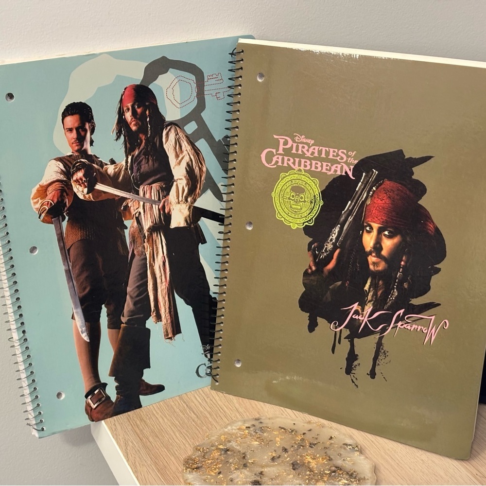 2 Pirates of the Caribbean Spiral Notebooks